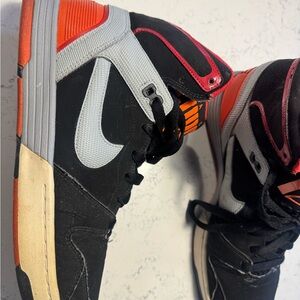 Nike Red and Black High-Tops